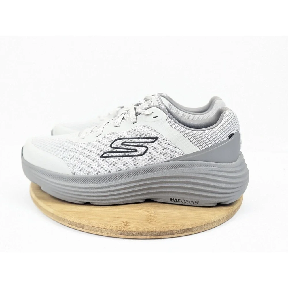 Skechers Max Cushioning Shoes Mens 13 Gray Go Run Sneakers Running Walk Gym